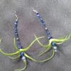 Air plant Electric Blue Earrings