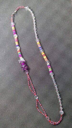 Purple Gummy Bear Party Mala Necklace